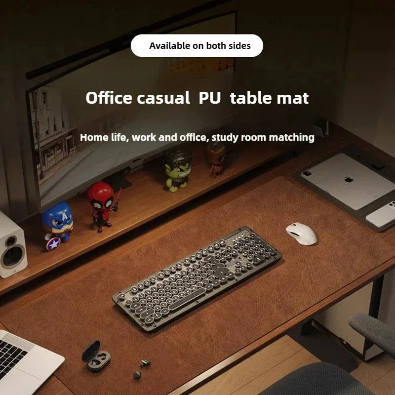 Retro Large Mouse Pad – Waterproof, Non-Slip PU Suede Desk Mat for Computer & Gaming deideas