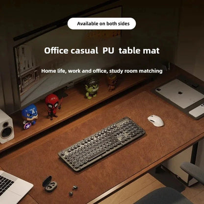 Retro Large Mouse Pad – Waterproof, Non-Slip PU Suede Desk Mat for Computer & Gaming deideas