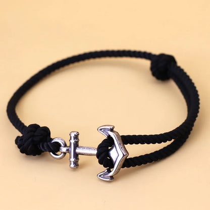 Anchor Rope Bracelet – Adjustable, 3 mm, 7 Colors