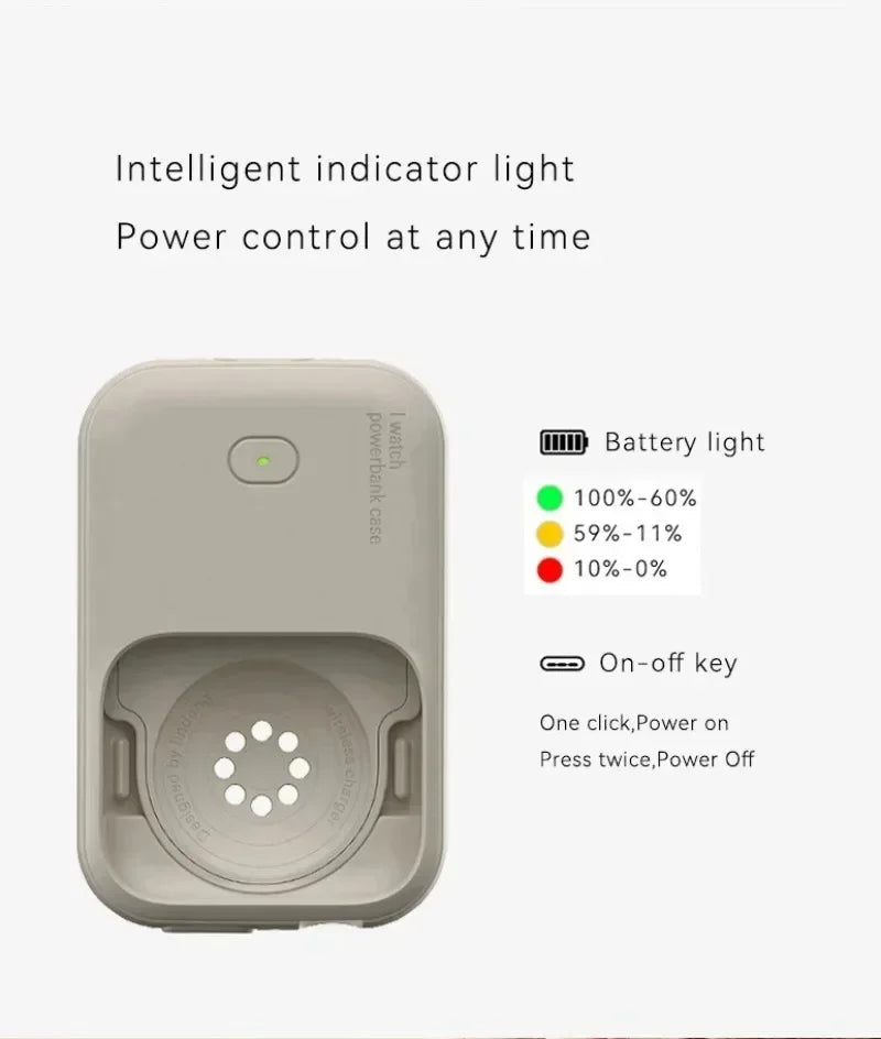 Charge — Chargeur sans fil portable + batterie externe pour Apple Watch