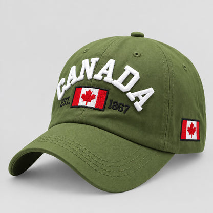 Canada 1867 Embroidered Baseball Cap – Adjustable