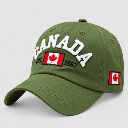 Canada 1867 Embroidered Baseball Cap – Adjustable