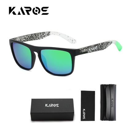 Rectangular Sunglasses with Case – Printed Frames, 10 Options