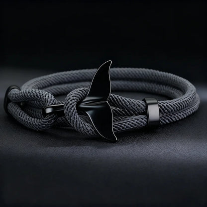 Whale Tail Rope Bracelet – Double Cord, 11 Colors