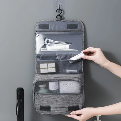 Hanging Toiletry Bag – Fold-Out Organizer, 3 Colors