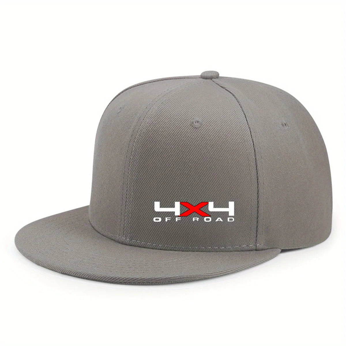 Solid Color Snapback Hat Flat Brim, Adjustable, Unisex