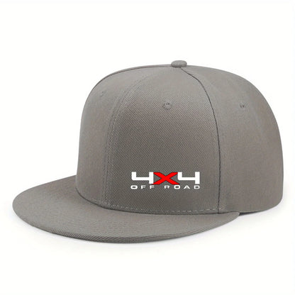 Solid Color Snapback Hat Flat Brim, Adjustable, Unisex