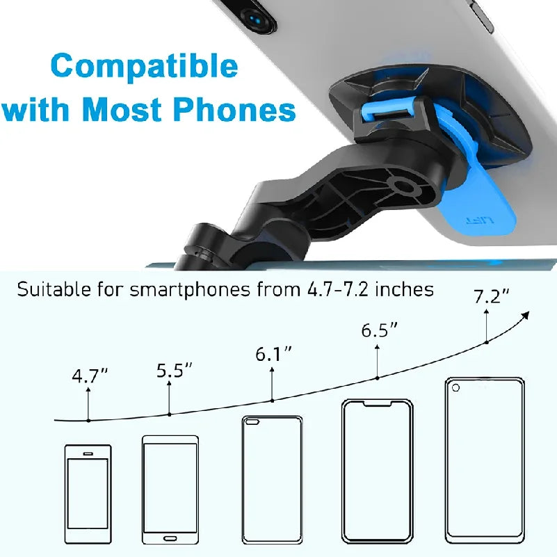 Bike & Motorcycle Phone Mount – Rotating Handlebar Holder