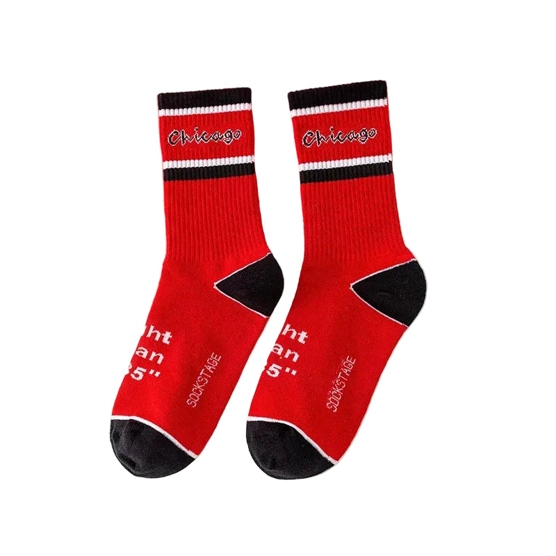 Crew Socks – Lettering & Solid Styles, Cotton Blend