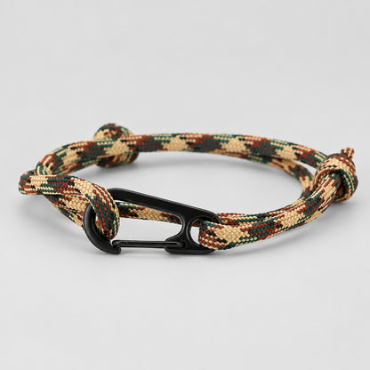 Military Paracord Bracelet for Men – Tactical Rope Wristband, 5 Colors