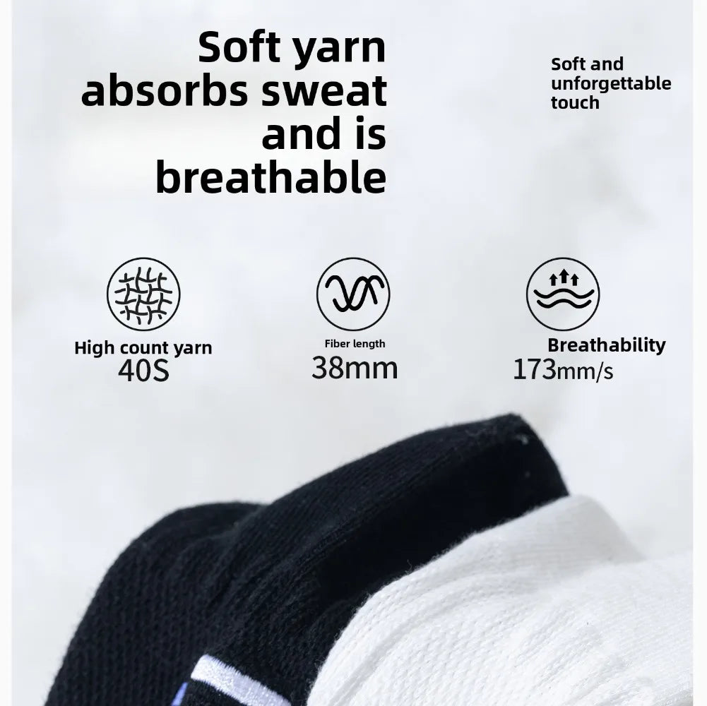 Smiley Face Crew Socks – Ribbed Cotton Blend, EU 35–44