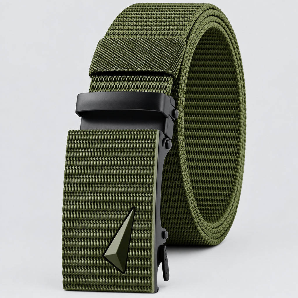 Men's Belt Automatic Metal and Nylon Buckle Casual Sports Outdoor Work Belt deideas