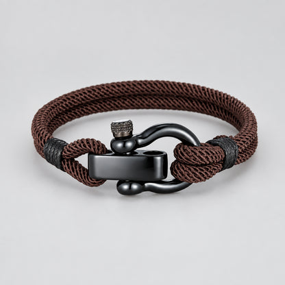 Outdoor Rescue Bracelet Durable Rope & Steel Shackle Buckle deideas