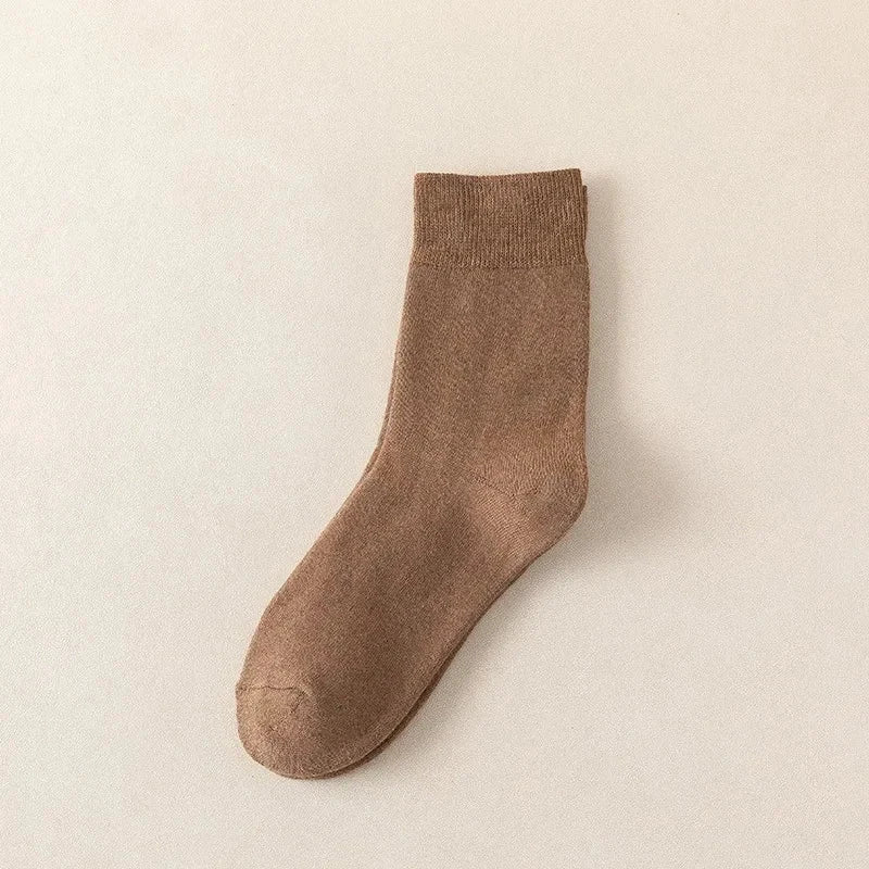 Classic Winter Cotton Mid-Calf Socks Premium Warmth & Comfort deideas