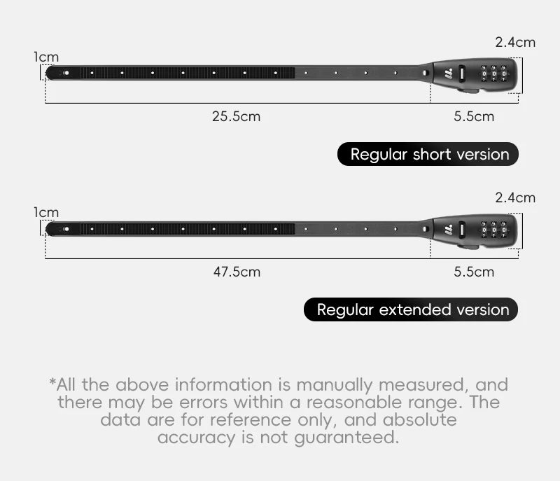 Zip-Tie Combination Lock – 3-Digit, 31 or 53 cm