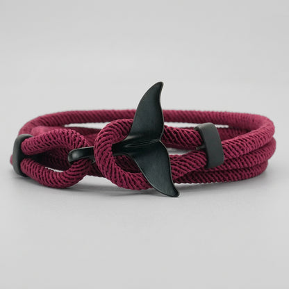 Whale Tail Rope Bracelet – Double Cord, 11 Colors