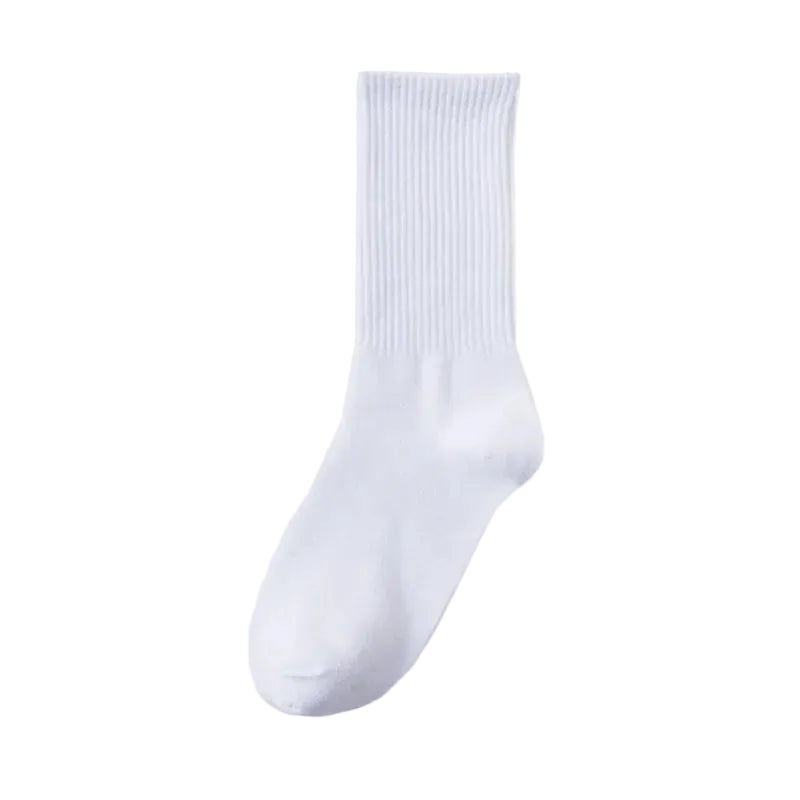 Striped Jacquard Cotton Crew Socks, Unisex EU 36-43