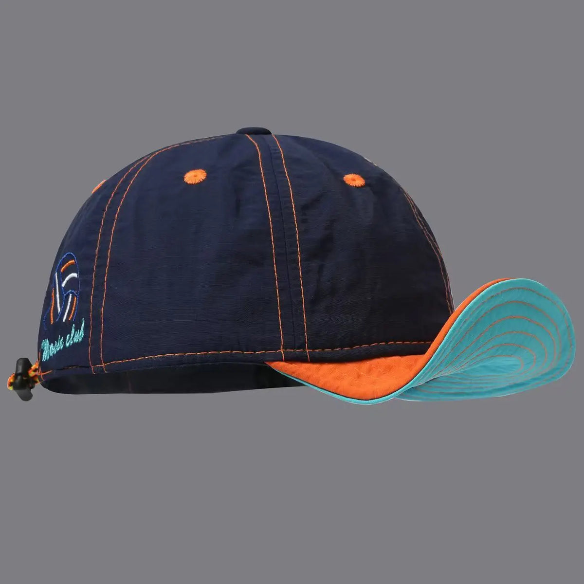Cycling Cap – Colorblock Design, Adjustable, 4 Colors