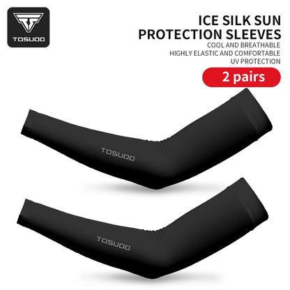 Ice Silk Arm Sleeves – UPF 50+ UV Protection, Cooling & Quick-Dry