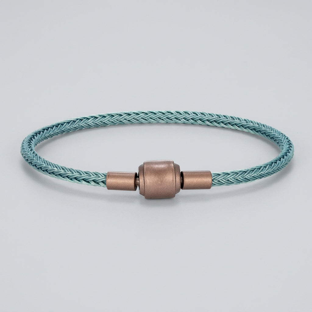 Braided Steel Cable Bracelet – 22 Colors, 19–23 cm
