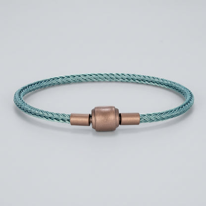 Braided Steel Cable Bracelet – 22 Colors, 19–23 cm