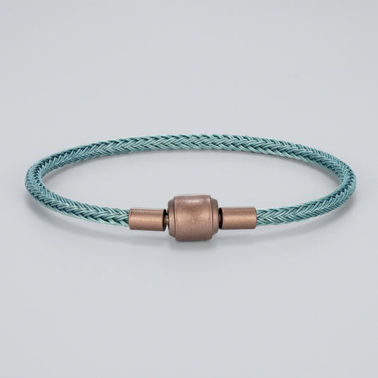 Braided Steel Cable Bracelet – 22 Colors, 19–23 cm