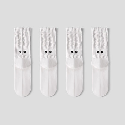 XX Embroidered Crew Socks – 4- or 5-Pair Packs