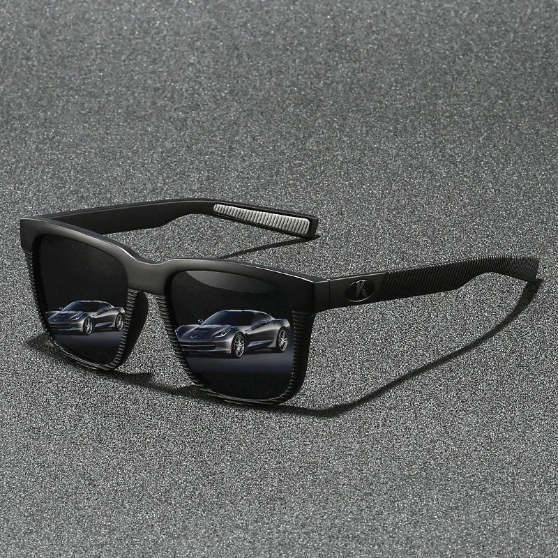 Rectangular Sunglasses – Textured Temples, 6 Combinations