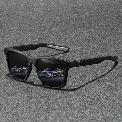 Rectangular Sunglasses – Textured Temples, 6 Combinations