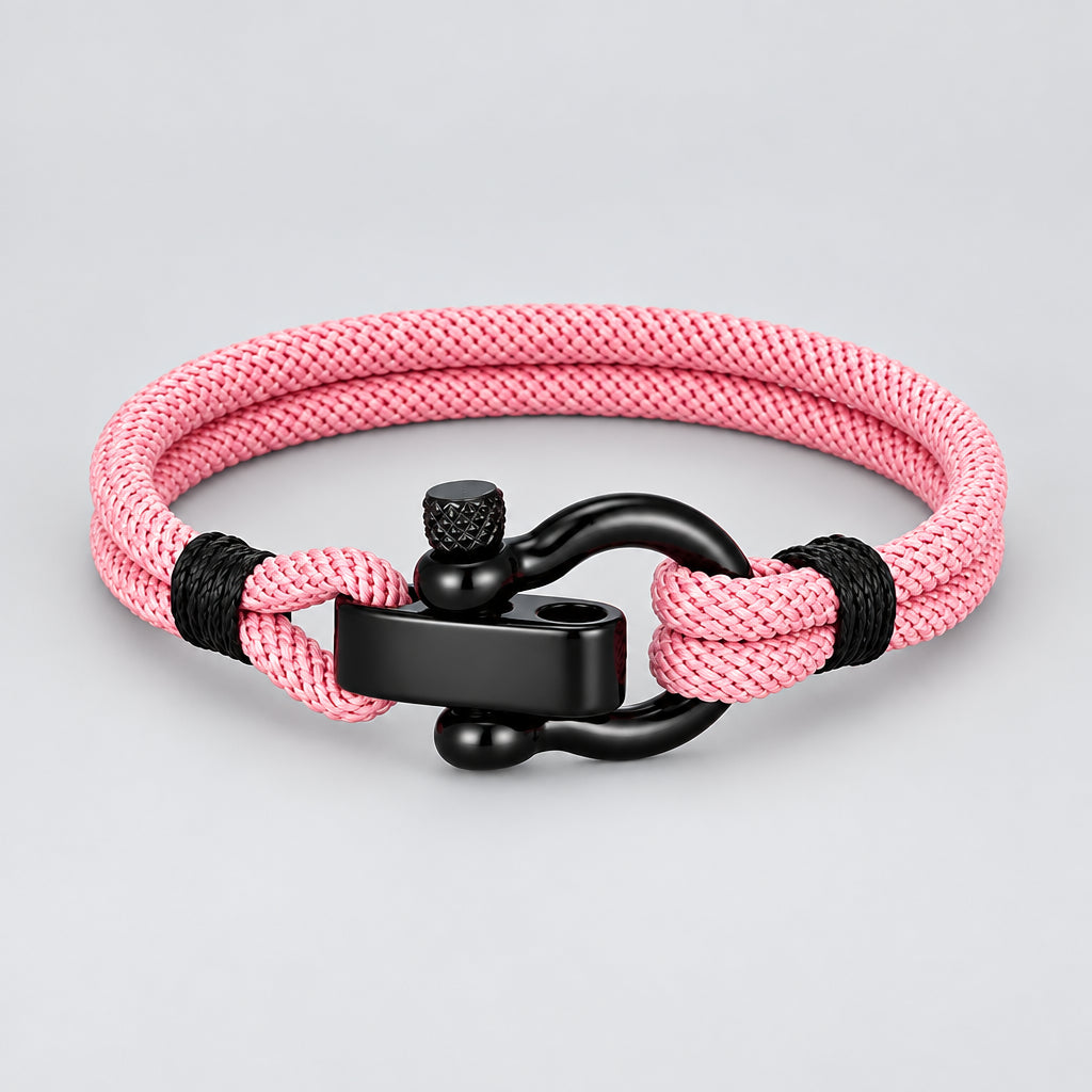 Outdoor Rescue Bracelet Durable Rope & Steel Shackle Buckle deideas