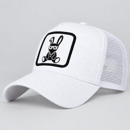 Bad Bunny Embroidered Trucker Cap – Adjustable Mesh Hat