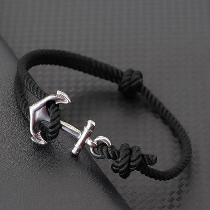 Anchor Rope Bracelet – Adjustable, 3 mm, 7 Colors
