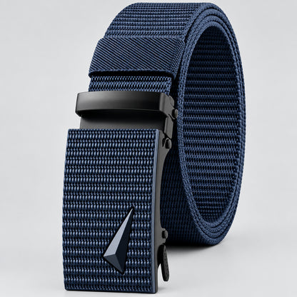 Men's Belt Automatic Metal and Nylon Buckle Casual Sports Outdoor Work Belt deideas