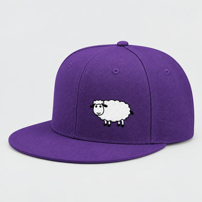 Sheep Graphic Baseball Cap – Adjustable Flat Brim Hat