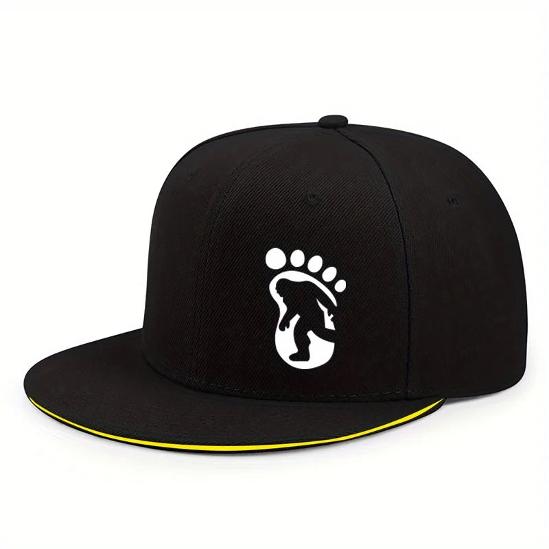 Bigfoot Footprint Flat-Brim Cap – Essence, 5 Trim Colors
