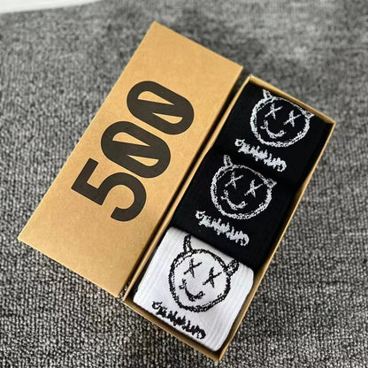 Striped Crew Socks 3-Pair Gift Box – Cotton Blend