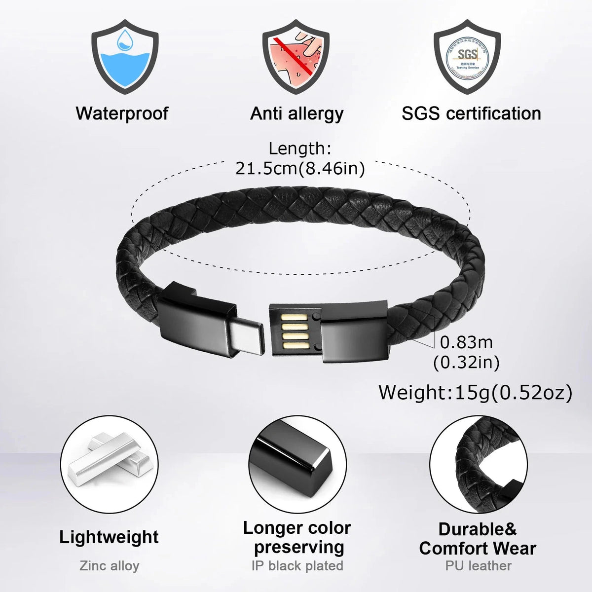 Urban Power Bracelet USB Class C Charging deideas