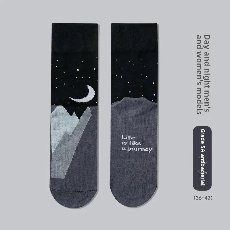 Adventure Cotton Socks Breathable, Anti-Odor, Unisex Mid-Calf deideas