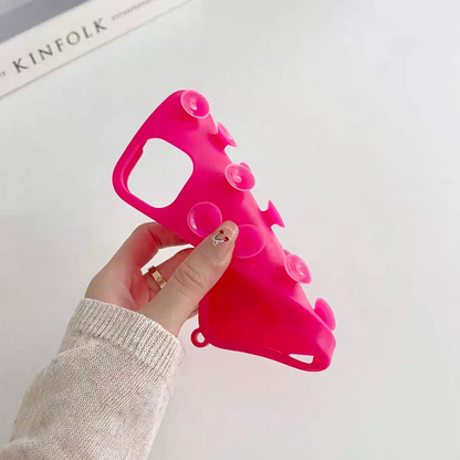 Suction Cup iPhone Case with Wrist Lanyard – 6 Colors