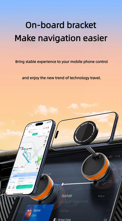 Foldable Magnetic Phone Holder – Suction Base, 3 Colors