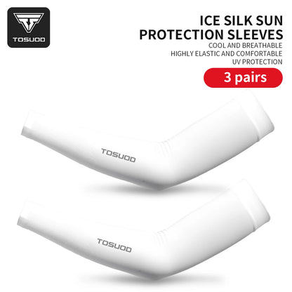 Ice Silk Arm Sleeves – UPF 50+ UV Protection, Cooling & Quick-Dry