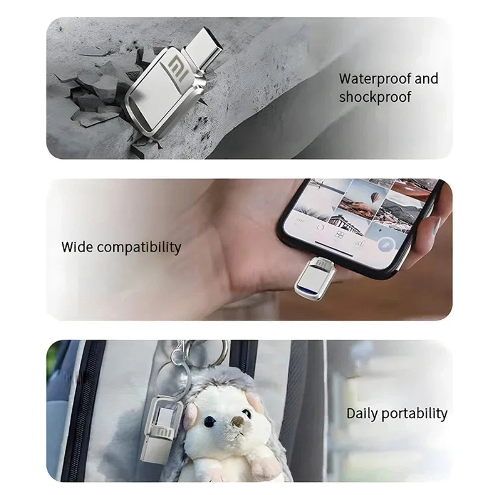 2TB USB Type-C 3.2 High-Speed Pendrive for Mobile Phones, Computers, and Drones deideas