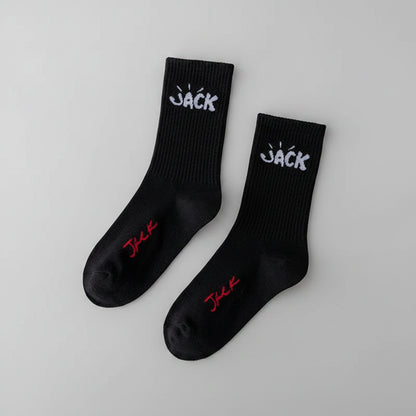 Jack Portrait Crew Socks – Unisex Cotton Blend Streetwear