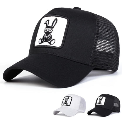 Bad Bunny Embroidered Trucker Cap – Adjustable Mesh Hat