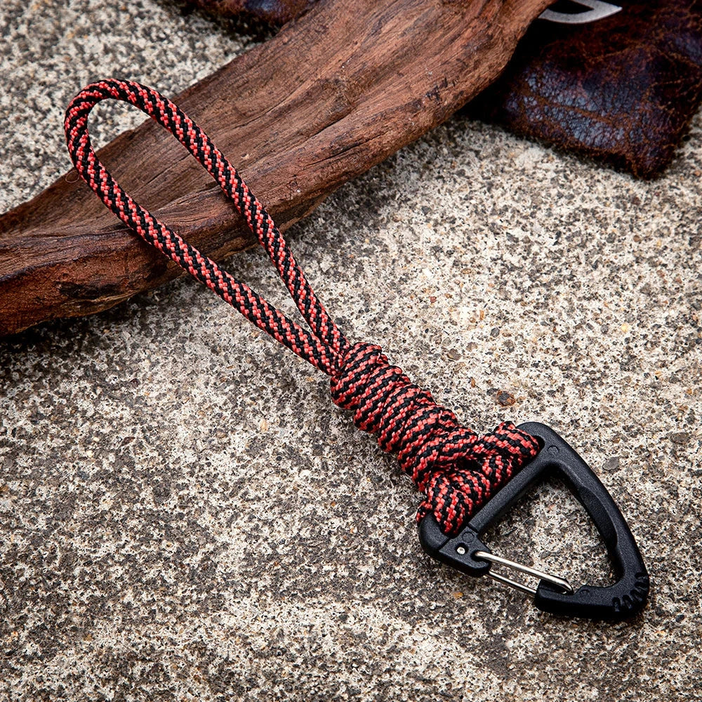 Heavy duty paracord keychain, wrist accessory and safety backpack deideas