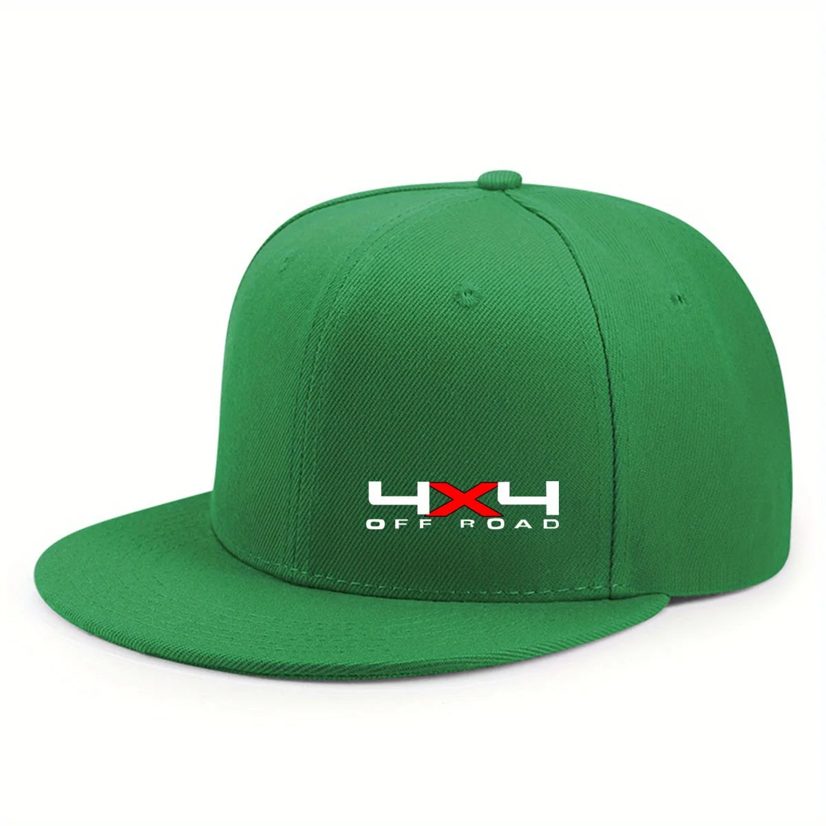 Solid Color Snapback Hat Flat Brim, Adjustable, Unisex