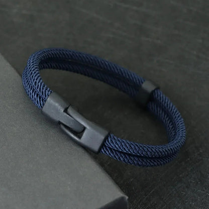 Dual Weave Bracelet Represents the double layer intertwined with style and resistance deideas
