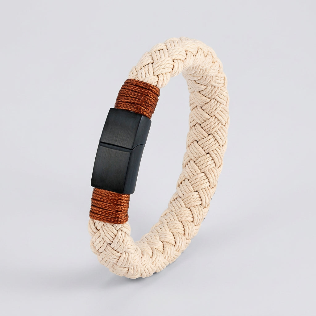 Braided Rope Bracelet – Mariner’s Heritage, 3 Colors, 19–23 cm