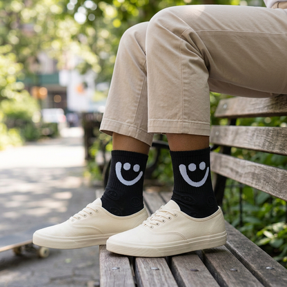 Calcetines negros con proporciones corregidas