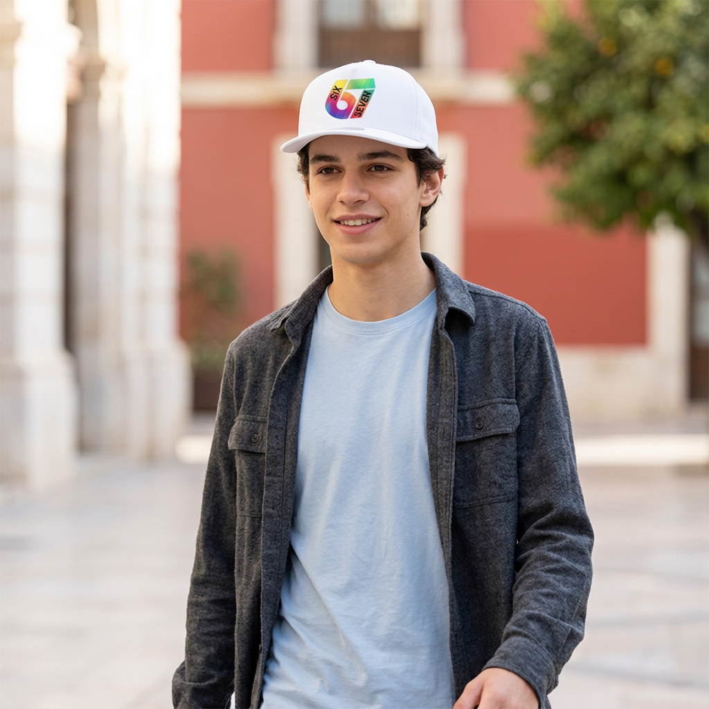 Gorra blanca 67 en un paseo juvenil